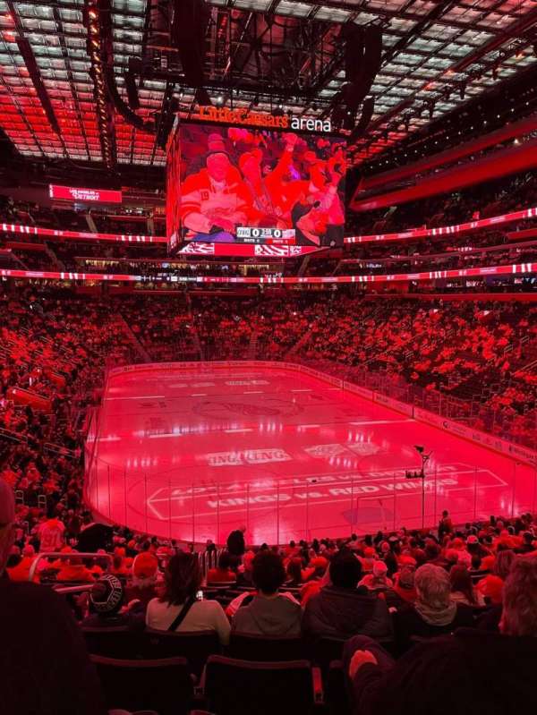Little Caesars Arena, section: 116, row: 23, seat: 21