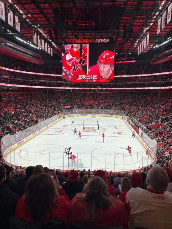 Little Caesars Arena, section: 102, row: 25