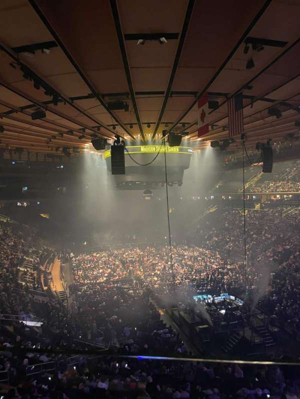 Madison Square Garden, section: 203, row: 1, seat: 2