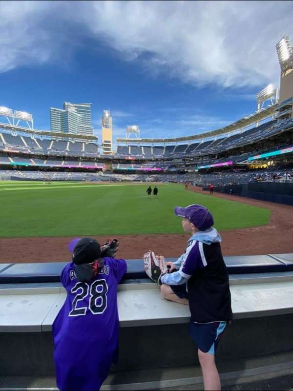 Petco Park, section: 126, row: A, seat: 10