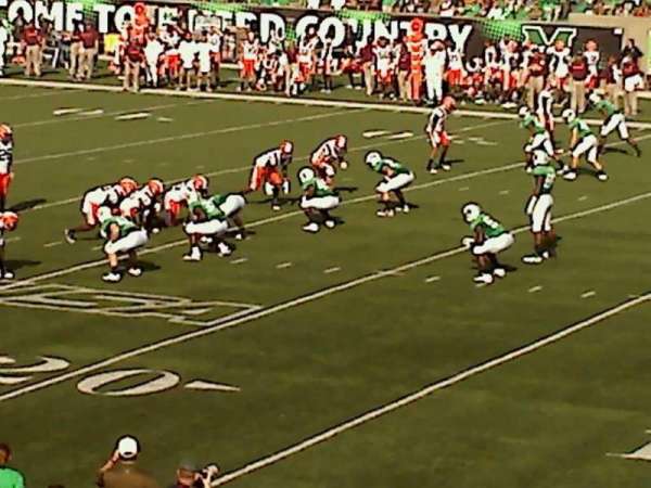 Joan C. Edwards Stadium, section: 124, row: 21, seat: 102