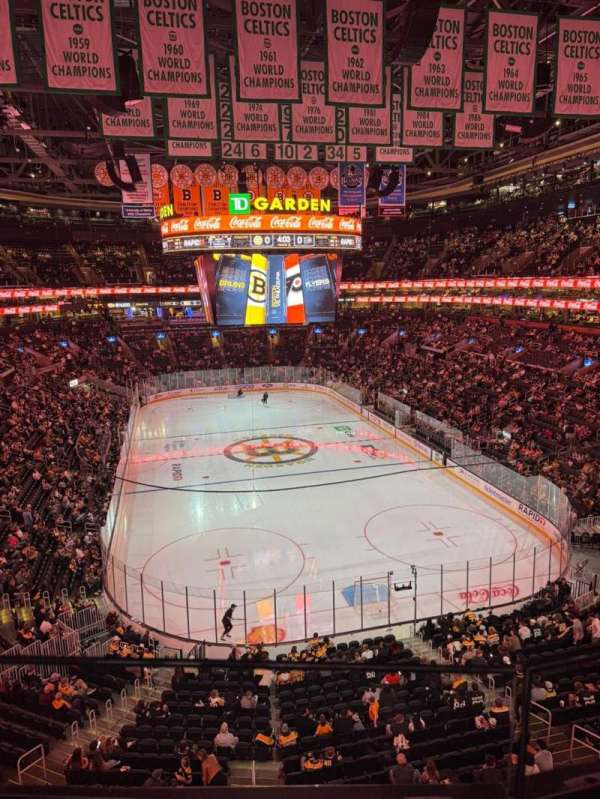 TD Garden, section: 309, row: 1, seat: 17