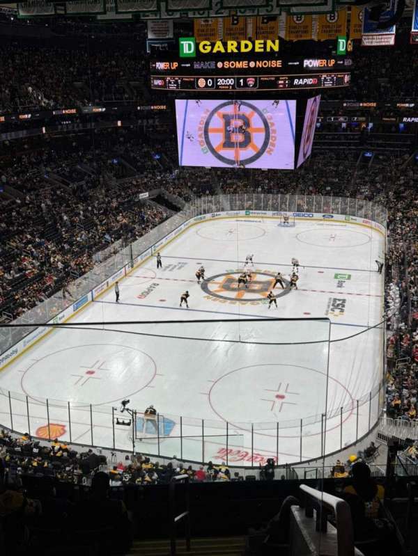 TD Garden, section: 307, row: 8, seat: 21