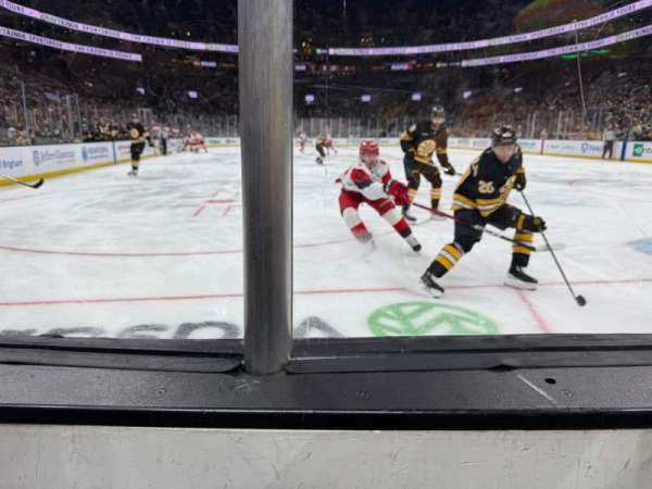 TD Garden, section: 18, row: 1, seat: 10