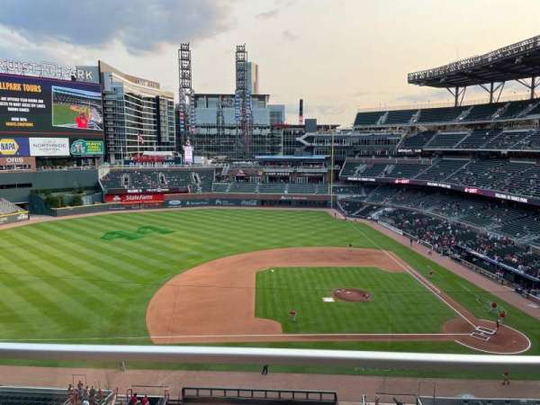 Truist Park, section: 331, row: 1, seat: 21