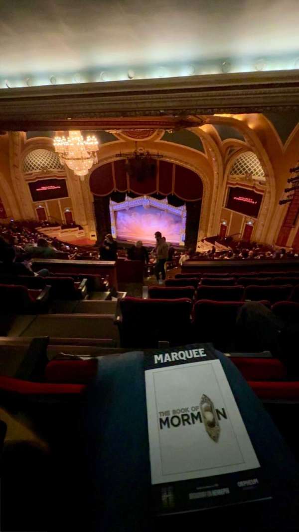 Orpheum Theatre, Minneapolis, section: Balcony 8, row: V, seat: 2