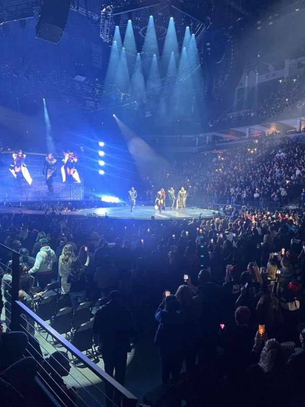 Target Center, section: 110, row: b, seat: 8