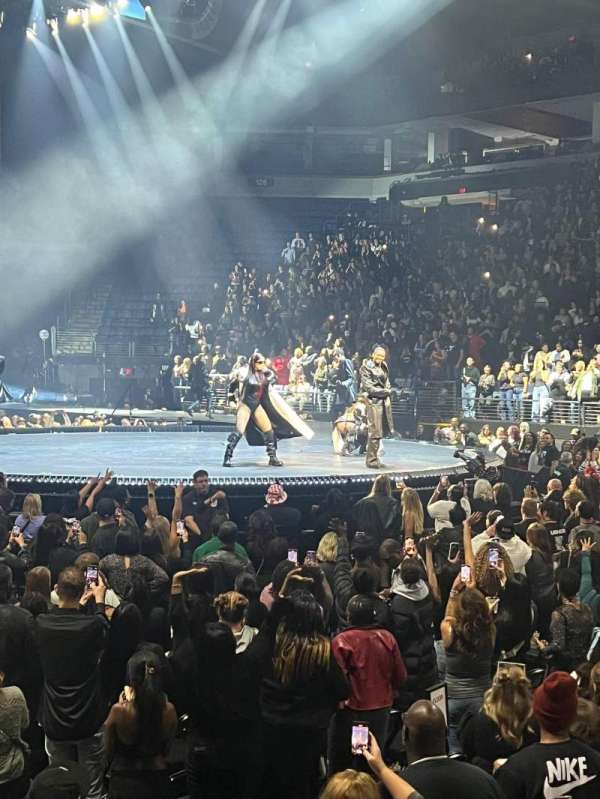 Target Center, section: 110, row: B, seat: 8