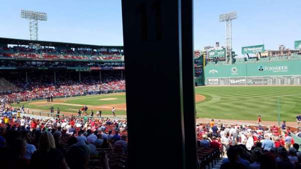 Fenway Park, section: Grandstand 11, row: 2, seat: 7