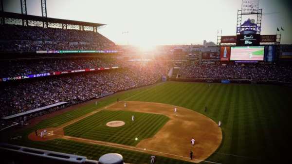 Coors Field, section: L319, row: 1, seat: 21
