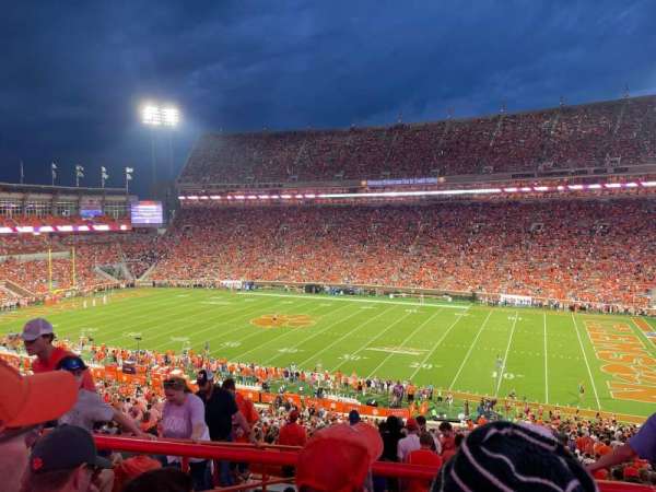 Memorial Stadium, Clemson, section: UC, row: L, seat: 10