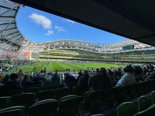 Aviva Stadium, section: 128, row: AA, seat: 7