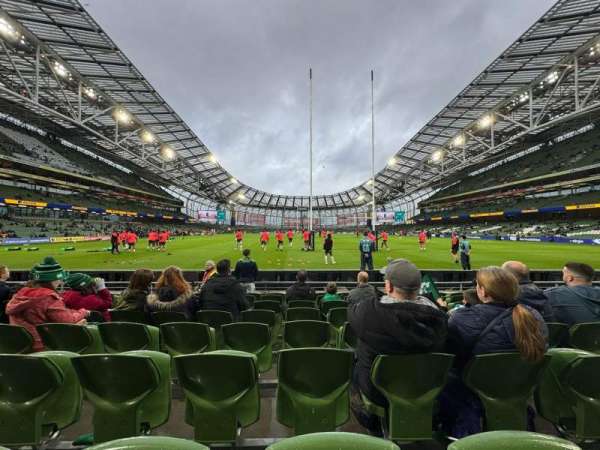 Aviva Stadium, section: 115, row: H, seat: 9
