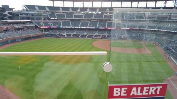Truist Park, section: 347, row: 1, seat: 1