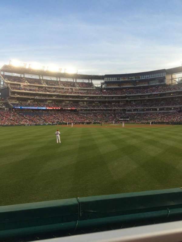 Nationals Park, section: 100, row: A, seat: 23