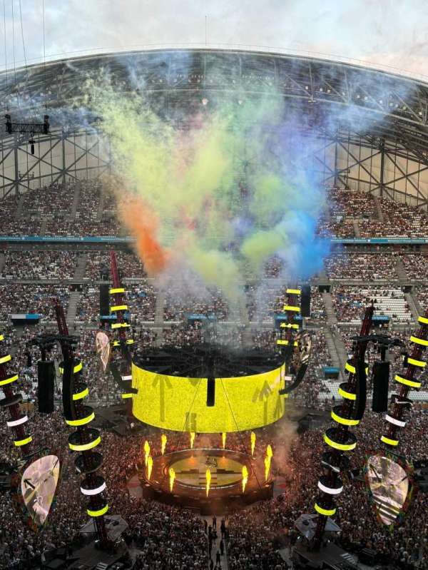 Stade Vélodrome, section: U, row: 80, seat: 4