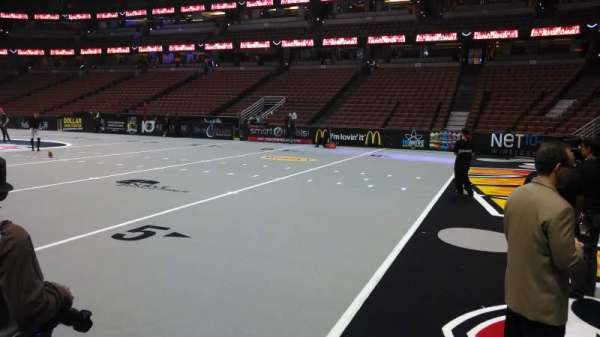 Honda Center, section: 219, row: A, seat: 8