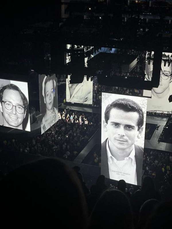 The O2, London, section: 403, row: M, seat: 523