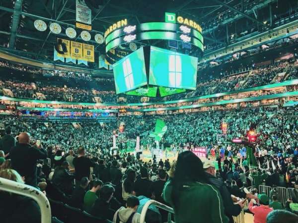 TD Garden, section: 9, row: 14, seat: 13