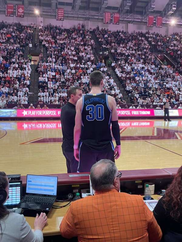 Cassell Coliseum, section: 8, row: A, seat: 2