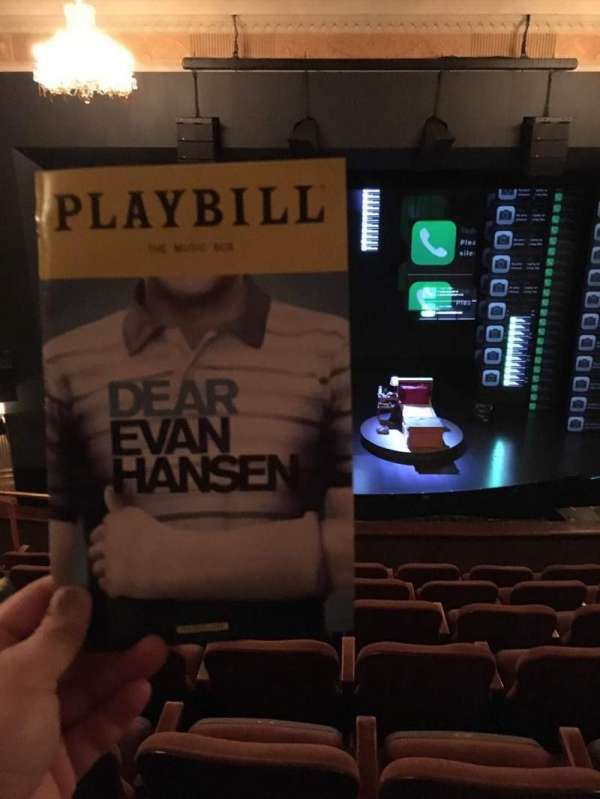 Music Box Theatre, section: Mezzanine C, row: G, seat: 107