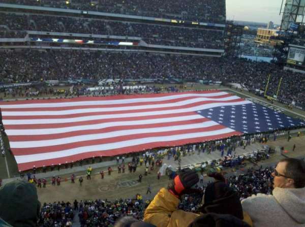 Lincoln Financial Field, section: 222, row: 8, seat: 15