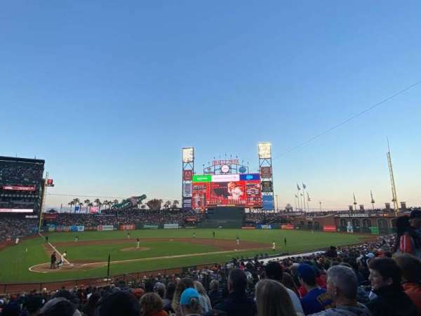 Oracle Park, section: 112, row: 28, seat: 9