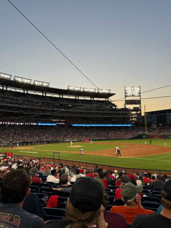 Nationals Park, section: 132, row: Z, seat: 3
