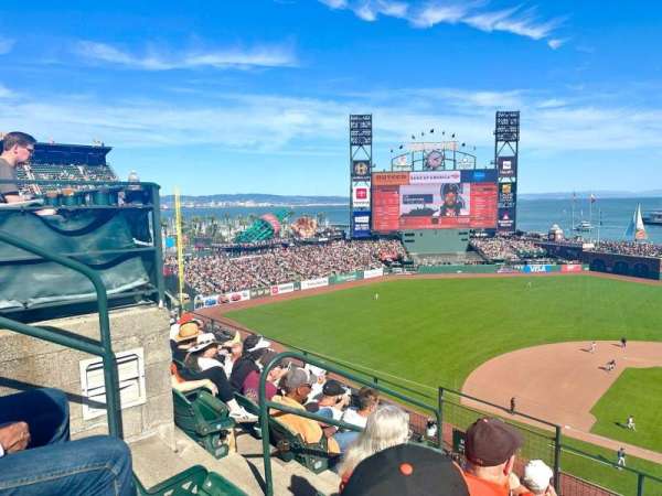 Oracle Park, section: VB321, row: E, seat: 18