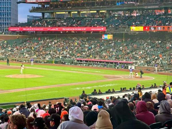 Oracle Park, section: LB126, row: 32, seat: 17