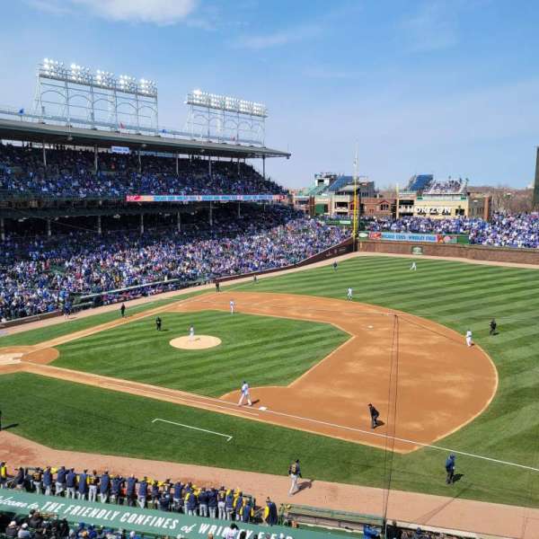 Wrigley Field, section: 327R, row: 1, seat: 1