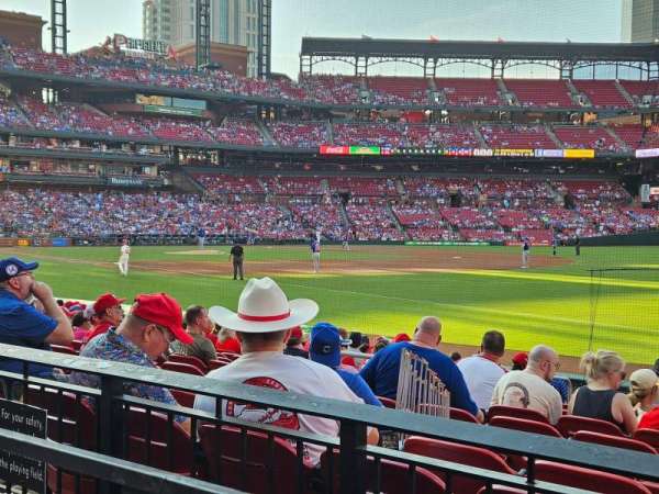 Busch Stadium, section: 136, row: 1, seat: 6