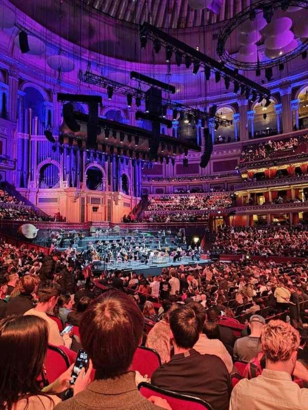 Royal Albert Hall, section: Stalls J, row: 8, seat: 43