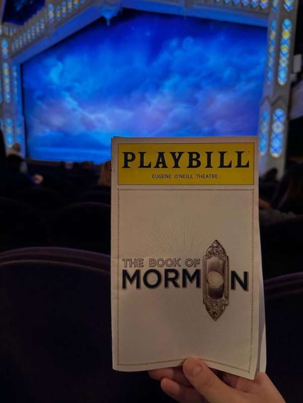 Eugene O'Neill Theatre, section: Orchestra R, row: M, seat: 12