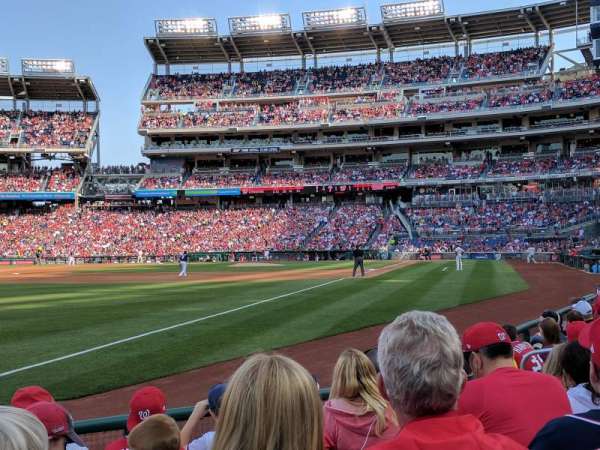 Nationals Park, section: 110, row: F, seat: 7