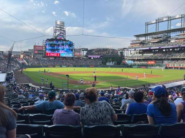 Coors Field, section: 129, row: 27, seat: 7