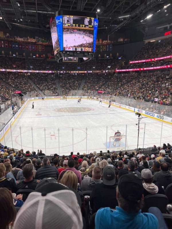 T-Mobile Arena, section: 10, row: Q, seat: 7