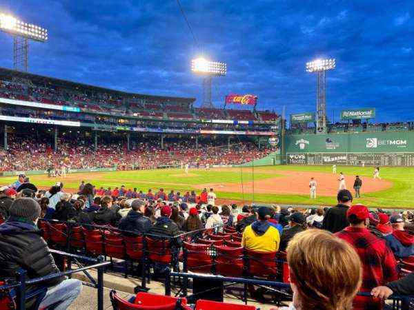 Fenway Park, section: Loge Box 106, row: DD, seat: 2