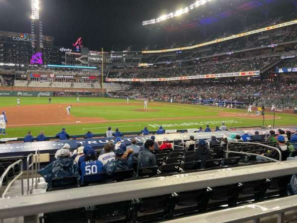 Truist Park, section: 133, row: 1, seat: 11