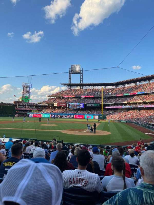 Citizens Bank Park, section: Diamond Club B, row: 16, seat: 10
