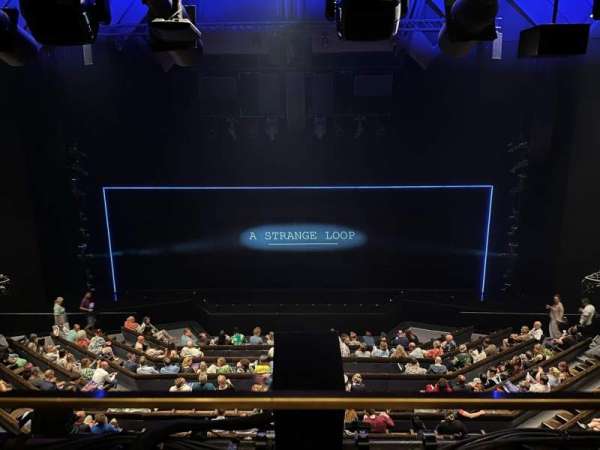 Barbican Theatre, section: Circle, row: A, seat: 19
