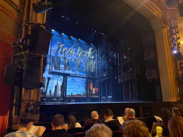 St. James Theatre, section: Orchestra L, row: F, seat: 15