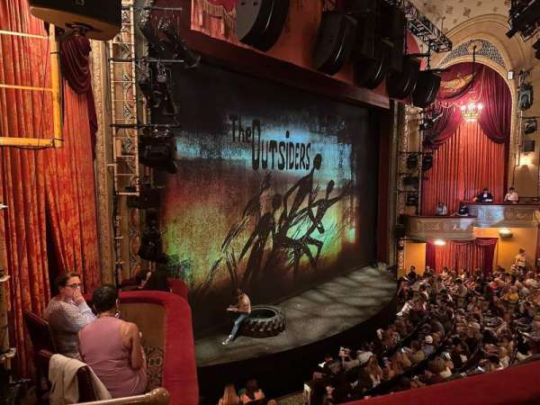 Bernard B. Jacobs Theatre, section: Mezzanine L, row: B, seat: 27