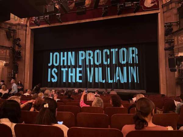 Booth Theatre, section: Orchestra C, row: K, seat: 118