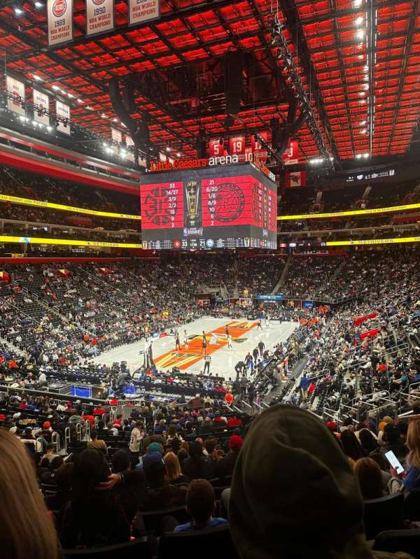 Little Caesars Arena, section: 101, row: 23, seat: 17