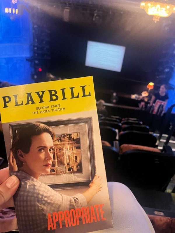 Hayes Theater, section: Mezzanine C, row: G, seat: 103