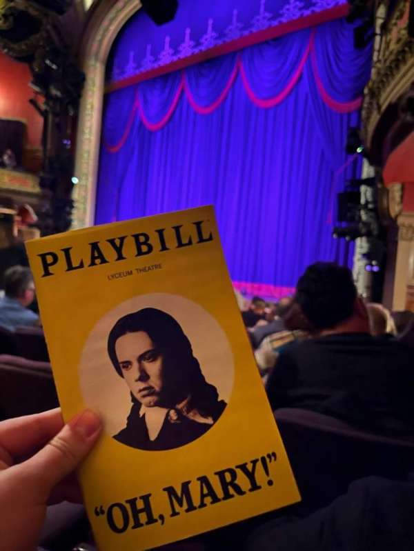 Lyceum Theatre, Broadway, section: Orchestra R, row: M, seat: 18