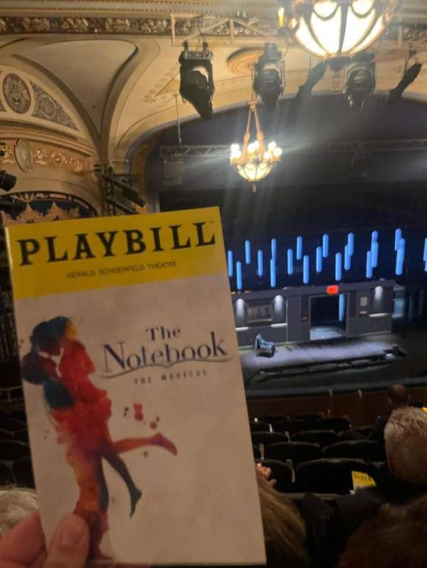Gerald Schoenfeld Theatre, section: Mezzanine L, row: J, seat: 11