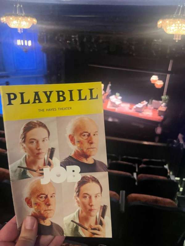 Hayes Theater, section: Mezzanine R, row: F, seat: 2