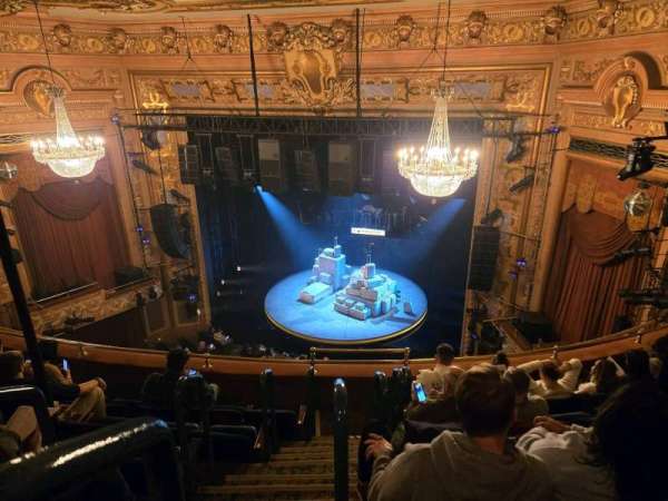 Longacre Theatre, section: Balcony R, row: F, seat: 1